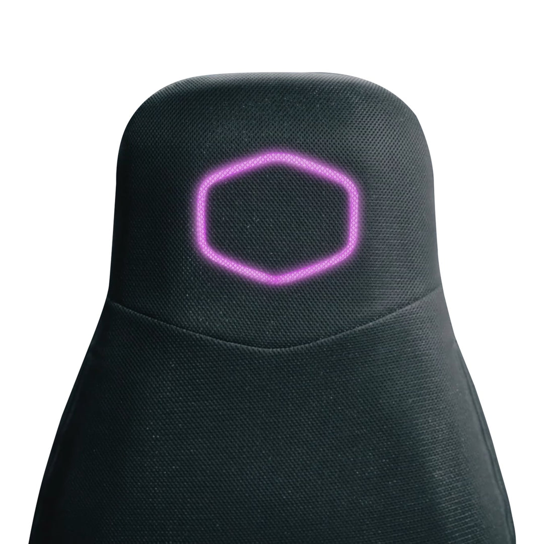 Cooler Master SYNK X Halo RGB Cross-Platform Haptics Breathable Fabric Gaming Chair - Black (IXC-SX1-K-EU1)